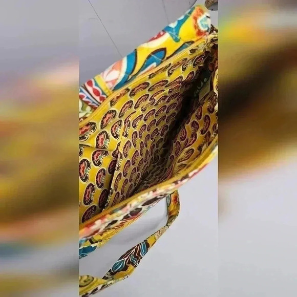 Vera Bradley Lizzy Hipster Provencal Yellow Floral Crossbody Purse and Wallet - Picture 12 of 13